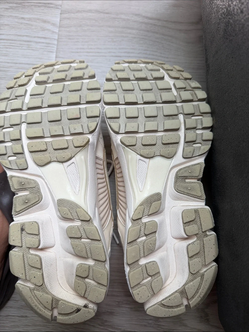 Nike Women's Light Beige Mesh & Synthetic Sneakers - Picture 2 of 5